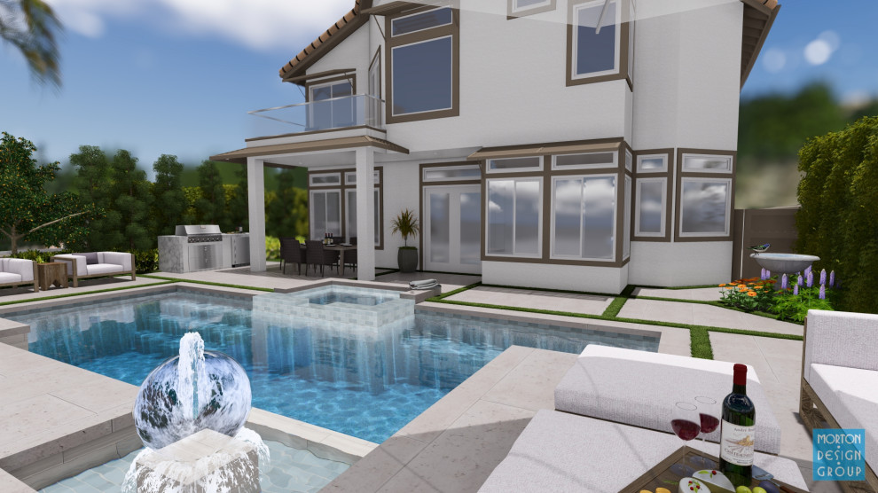 Garrett - Contemporary Yard Remodel - Laguna Niguel, CA.