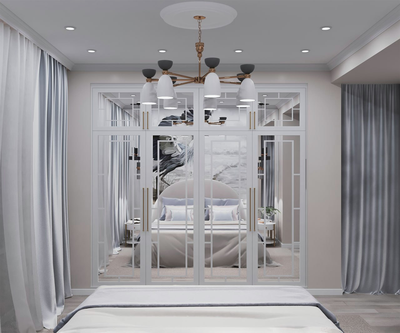 Мягкий интерьер  с деталями.