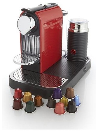 Nespresso® Citiz Red Espresso Machine with Aeroccino Frother