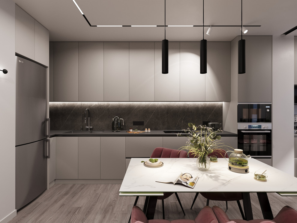 Дизайн-проект 2-х комнатной квартиры в сдержанном стиле