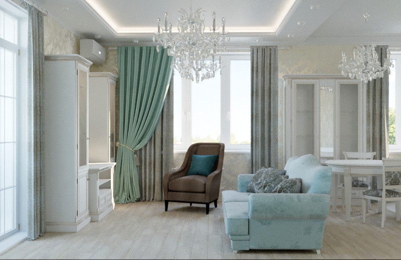 Проект квартиры  в Выхино в  стиле неоклассика