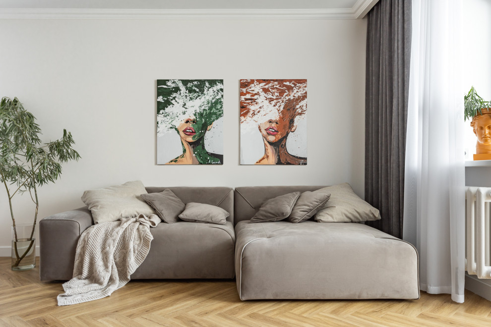 Реализованный проект квартиры 100 кв метров г.Тюмень