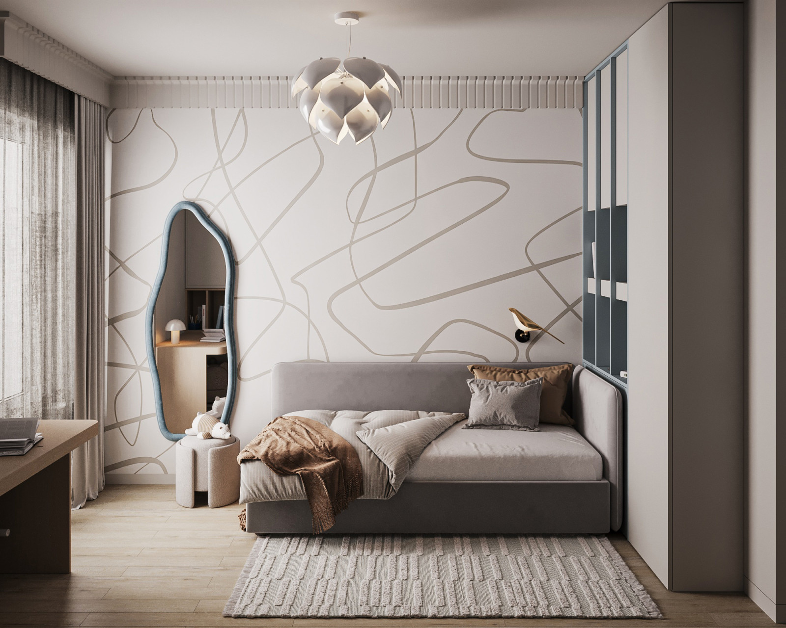 Дизайн-проект 3х-комнатной квартиры в "ЖК БелАрт", 78 кв.м