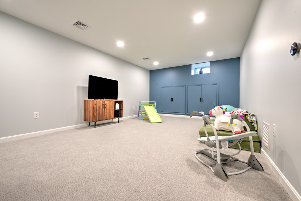 Basement Office and Kids Play Area