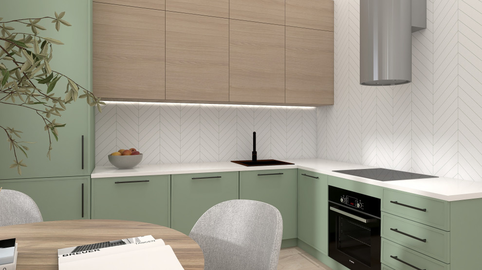 Трёхкомнатная квартира для любителей природы и минимализма