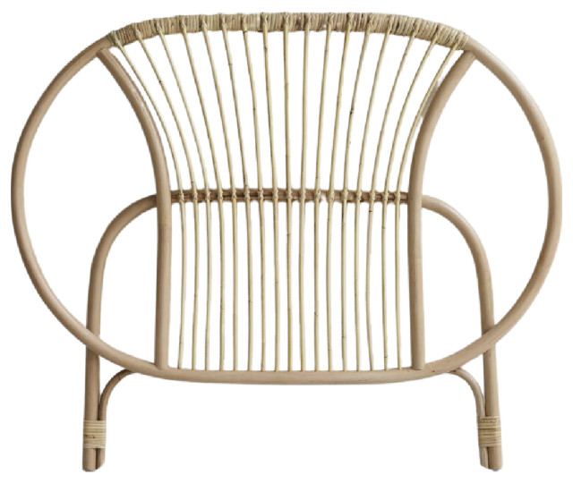 Rattan Twin Headboard 47" Tikamoon Leontie Contemporary