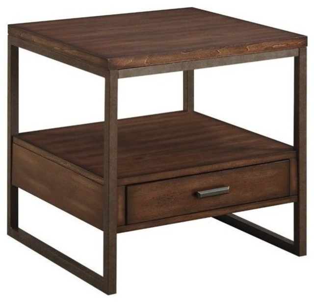 coaster end table finish 704307 transitional side tables and end