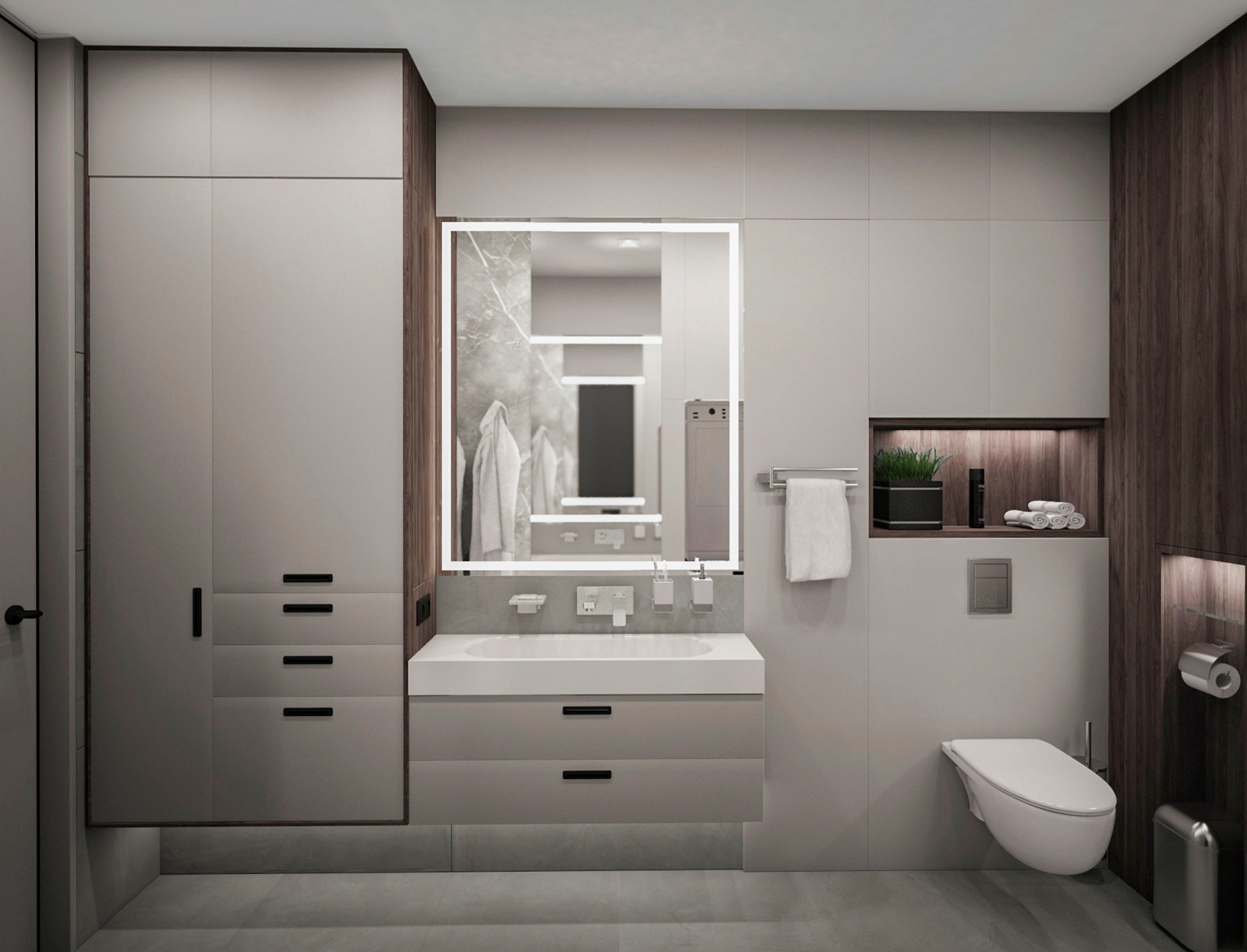 Санузел в проекте "Алена"