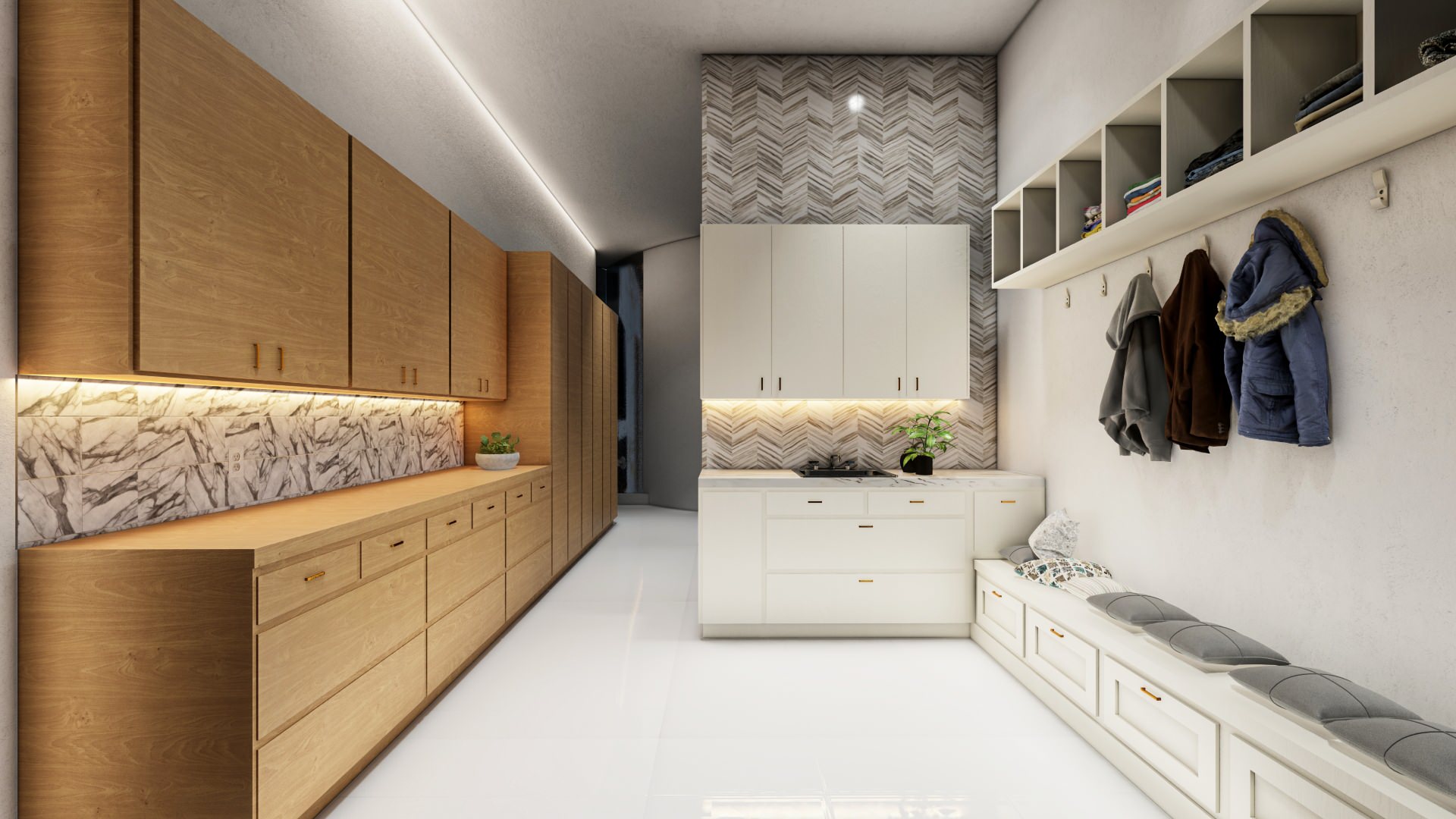 HQ Rendering - Mud Room