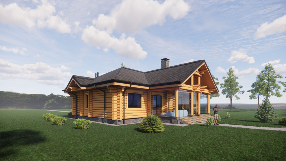 Дом из бревна п. Софрино г. Москва