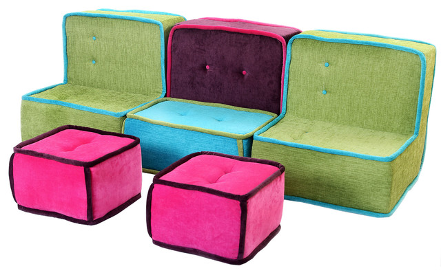 Allegra Colorfull Fabric Sofa