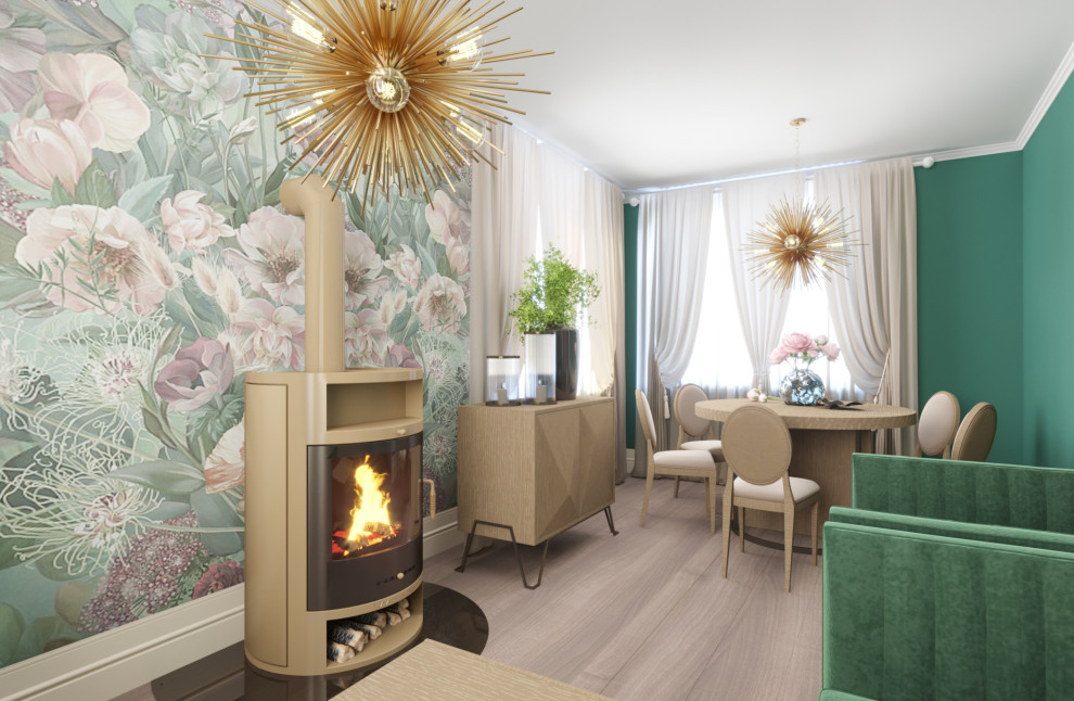 Проект гостиной загородного дома