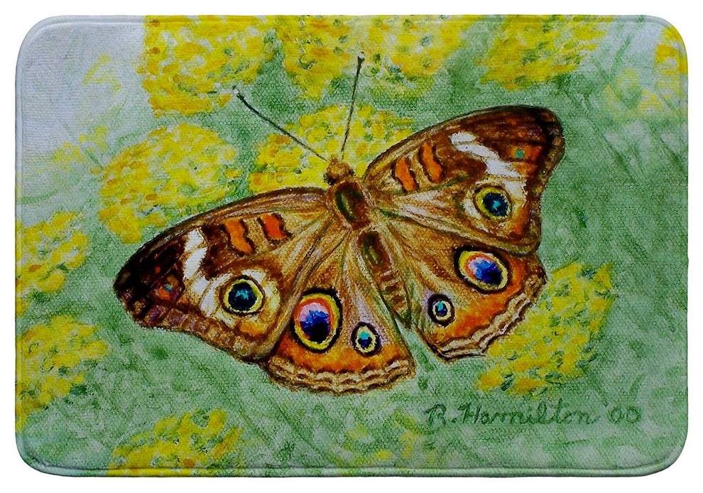 butterfly bath mat