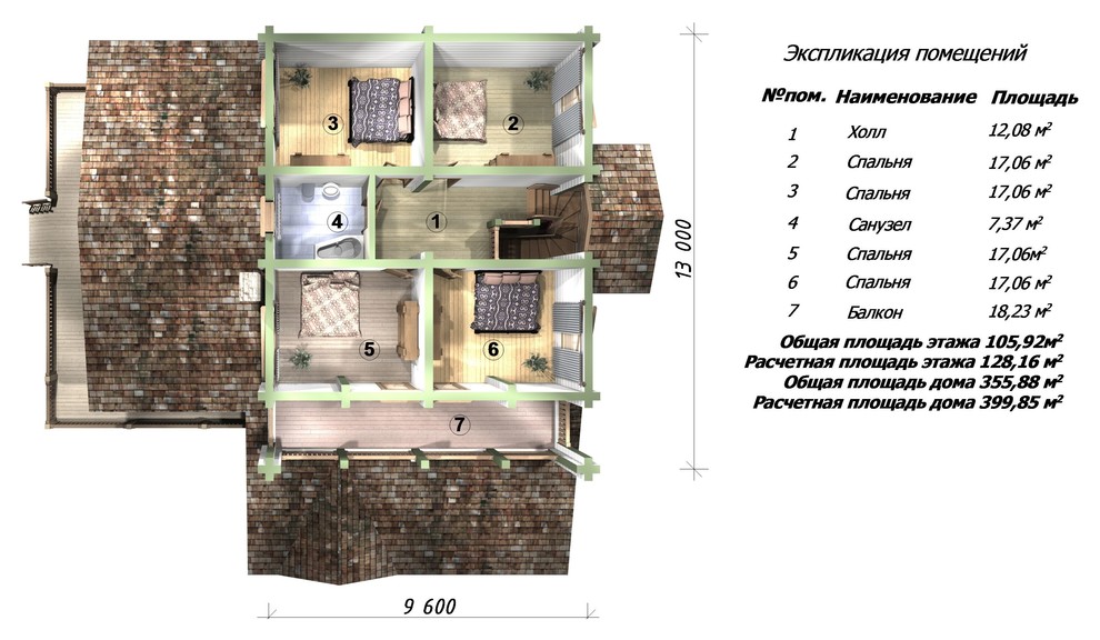 Жилой дом из клееного бруса