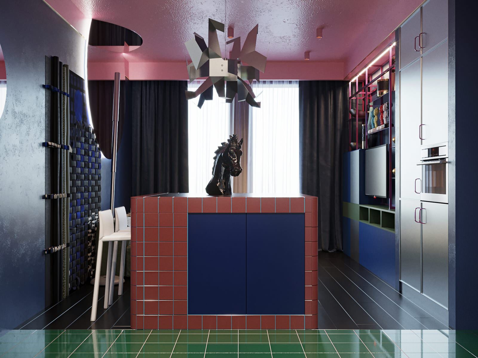 Гостиная. Квартира в ЖК "МИД"