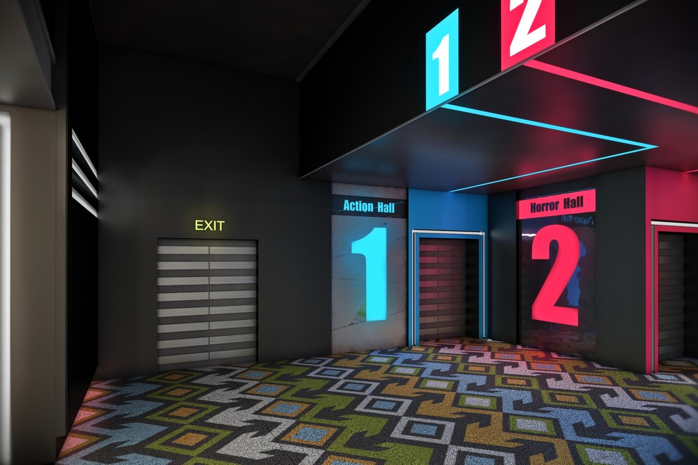 Дизайн-проект интерьера кинотеатра "АмбарСинема" г.Самара