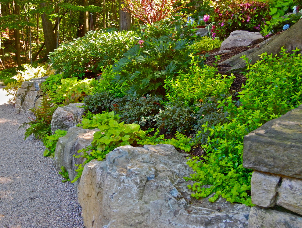 Traditional garden in New York.