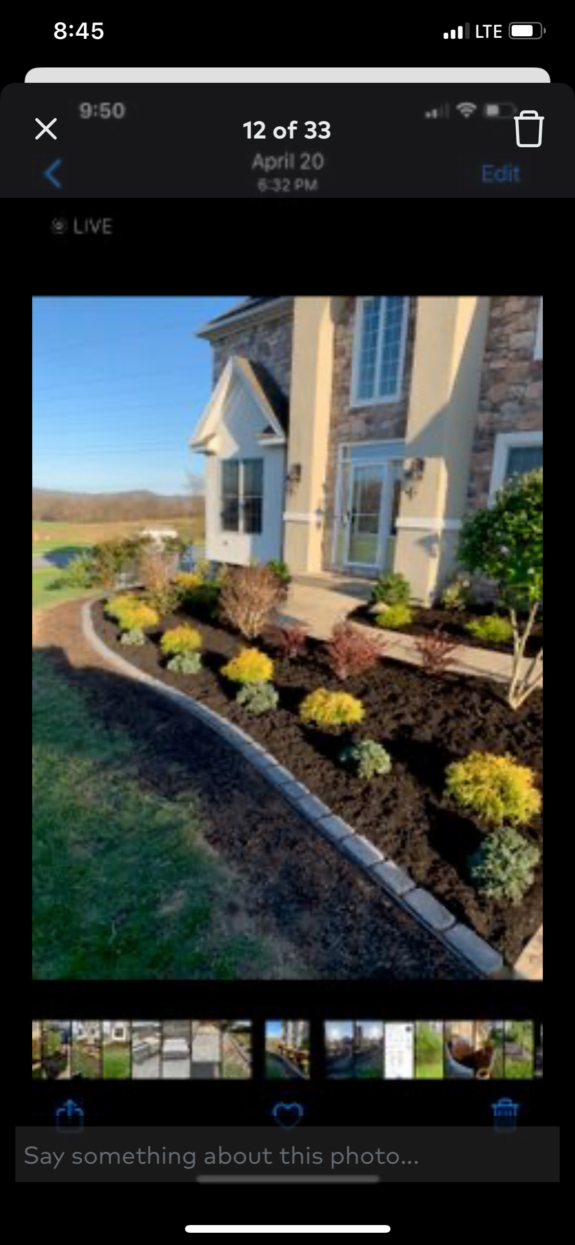 Landscaping projects