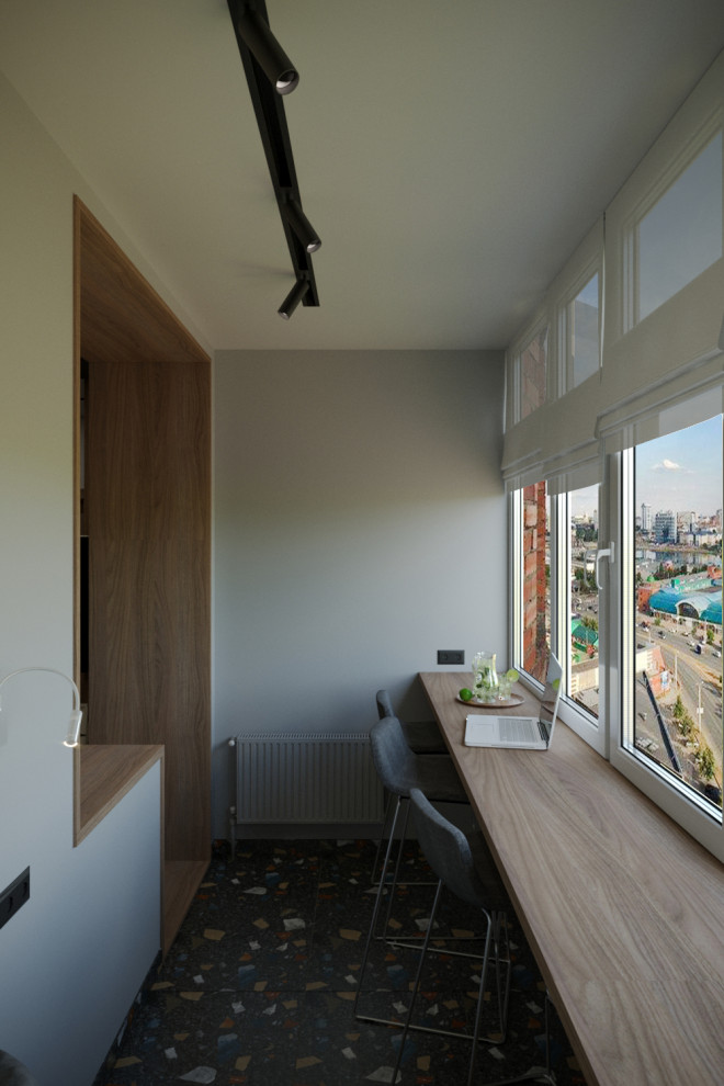 Квартира в современном стиле с яркими акцентами