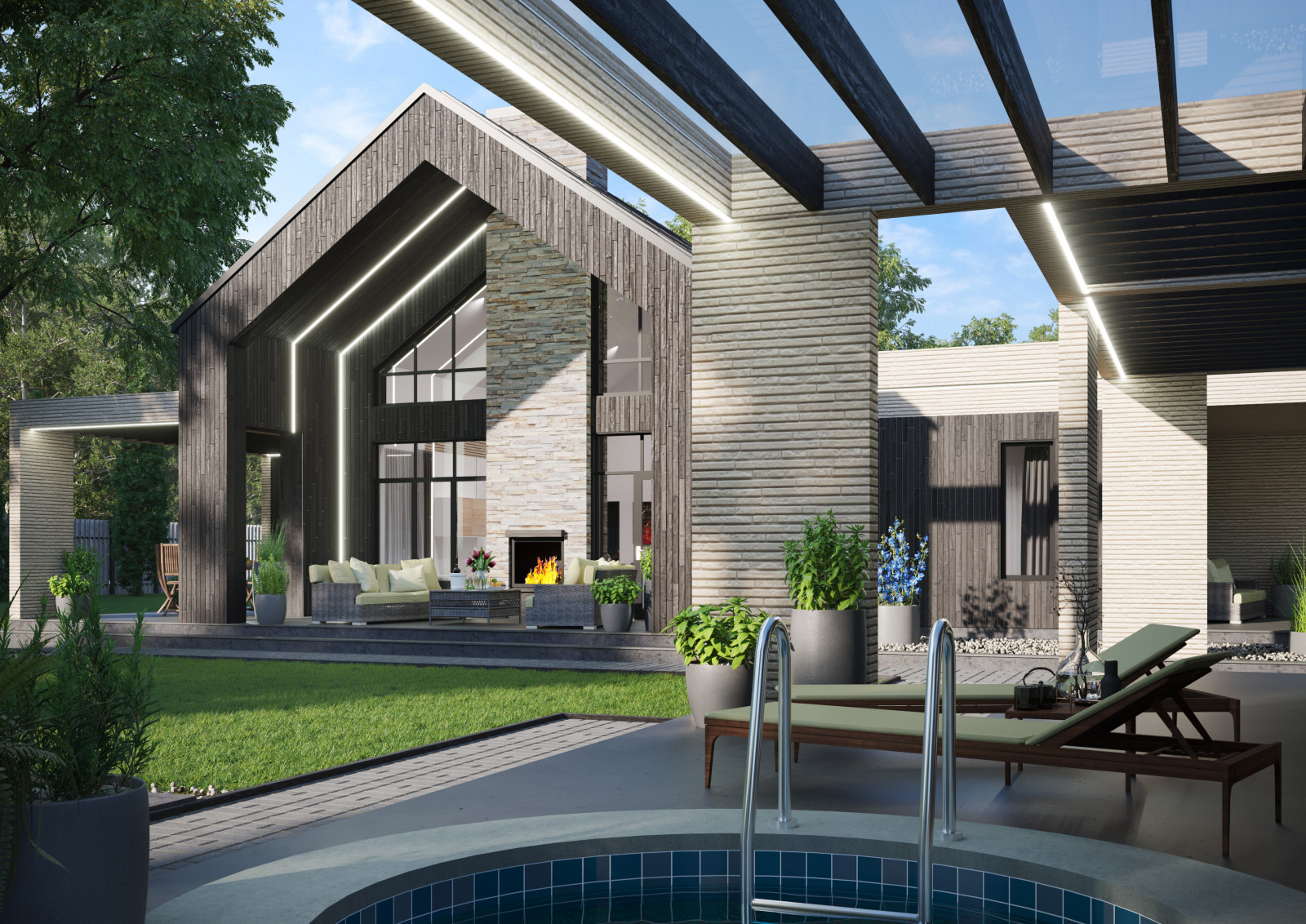 Частный дом с баней в Подмосковье