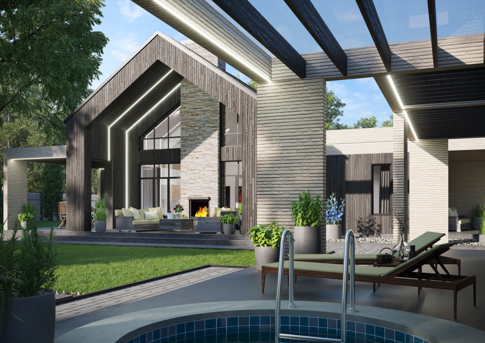 Частный дом с баней в Подмосковье