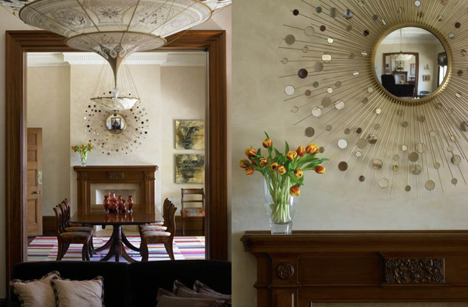 Inspiration for a traditional dining room in Sydney with beige walls.