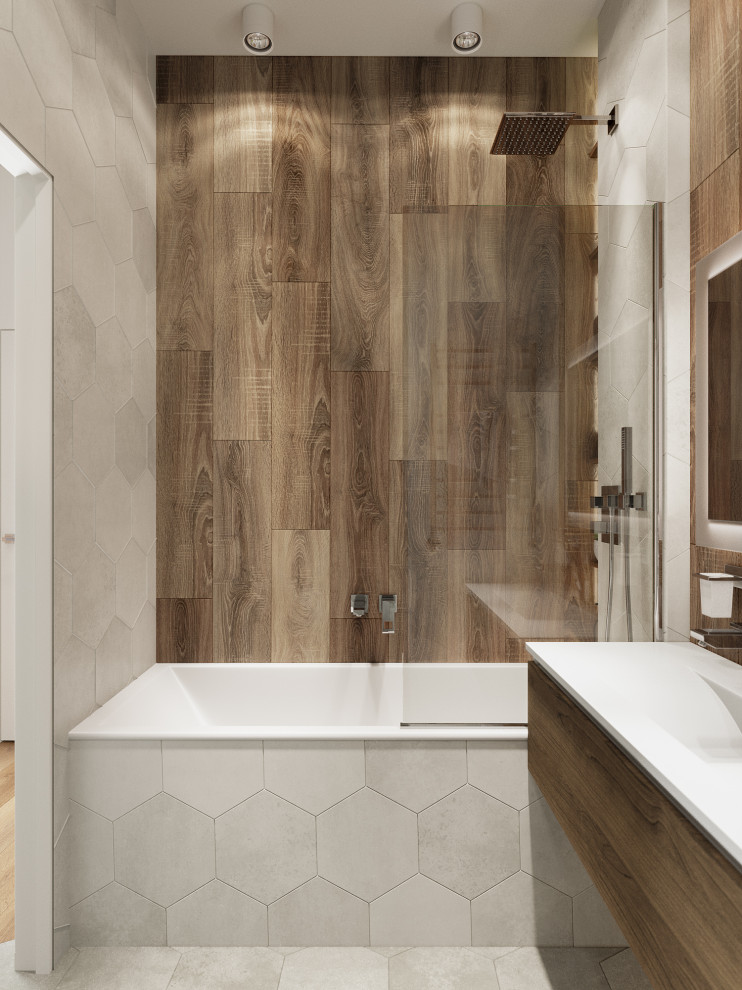 Квартира в современном стиле с элементами ЭКО в Санкт-Петербурге