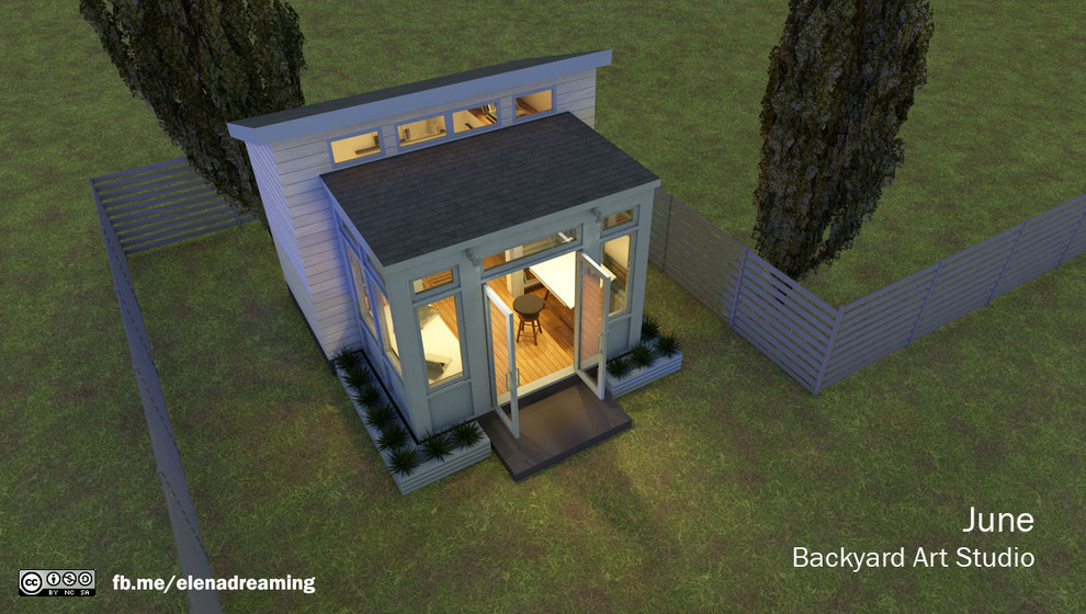 Backyard Art Studio June