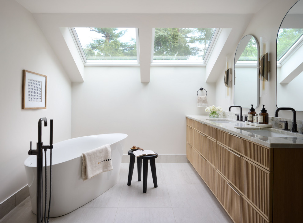 Whole House Reno - Transitional - Bathroom - Boston - by Susan Vollaro ...