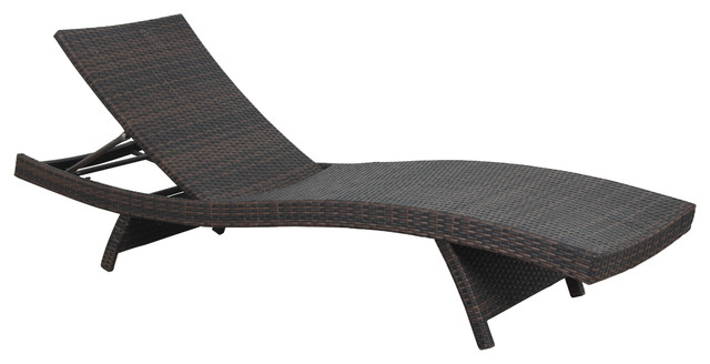 Monaco Wicker Outdoor Chaise Lounge Chair