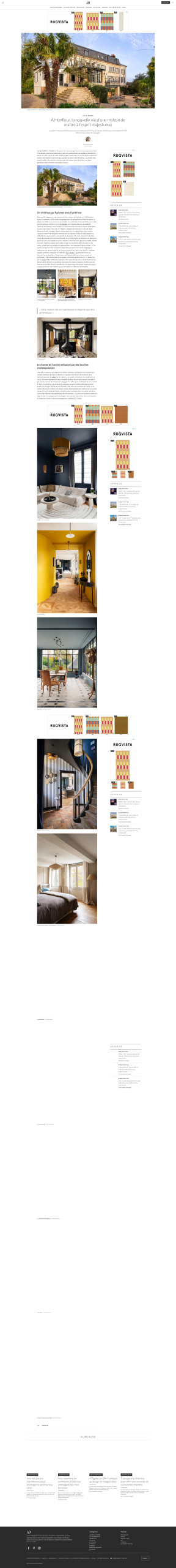 Parution AD Magazine - À Honfleur, la nouvelle vie d'une maison de maître