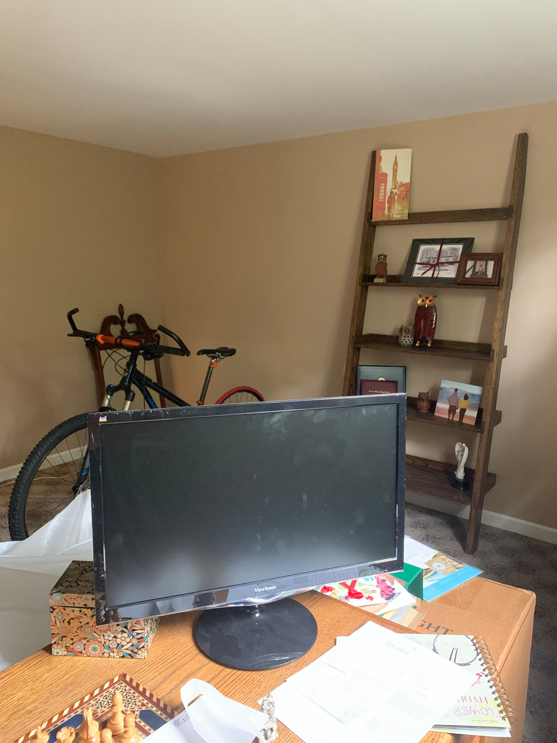 Mid-Century Modern Office With Personality - BEFORE