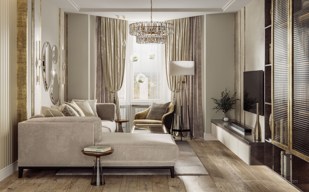 Гостиная из проекта квартиры на Набережной