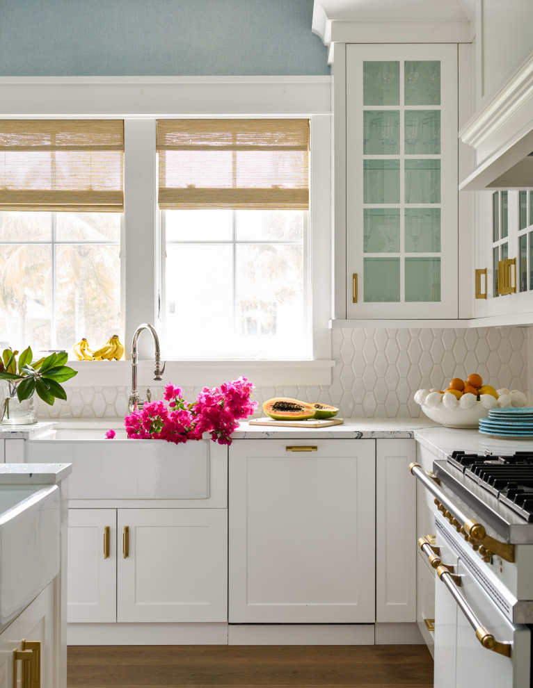 Old Naples - Beach Style - Kitchen - Miami - by Amanda Lantz Interiors ...