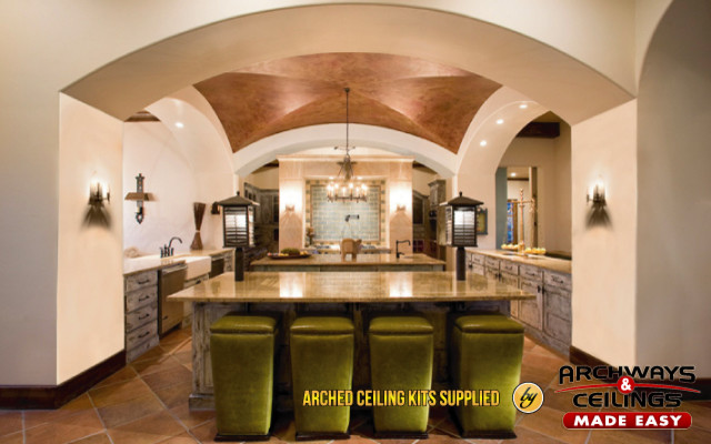 Arched Ceilings Contemporary Kitchen Dallas By