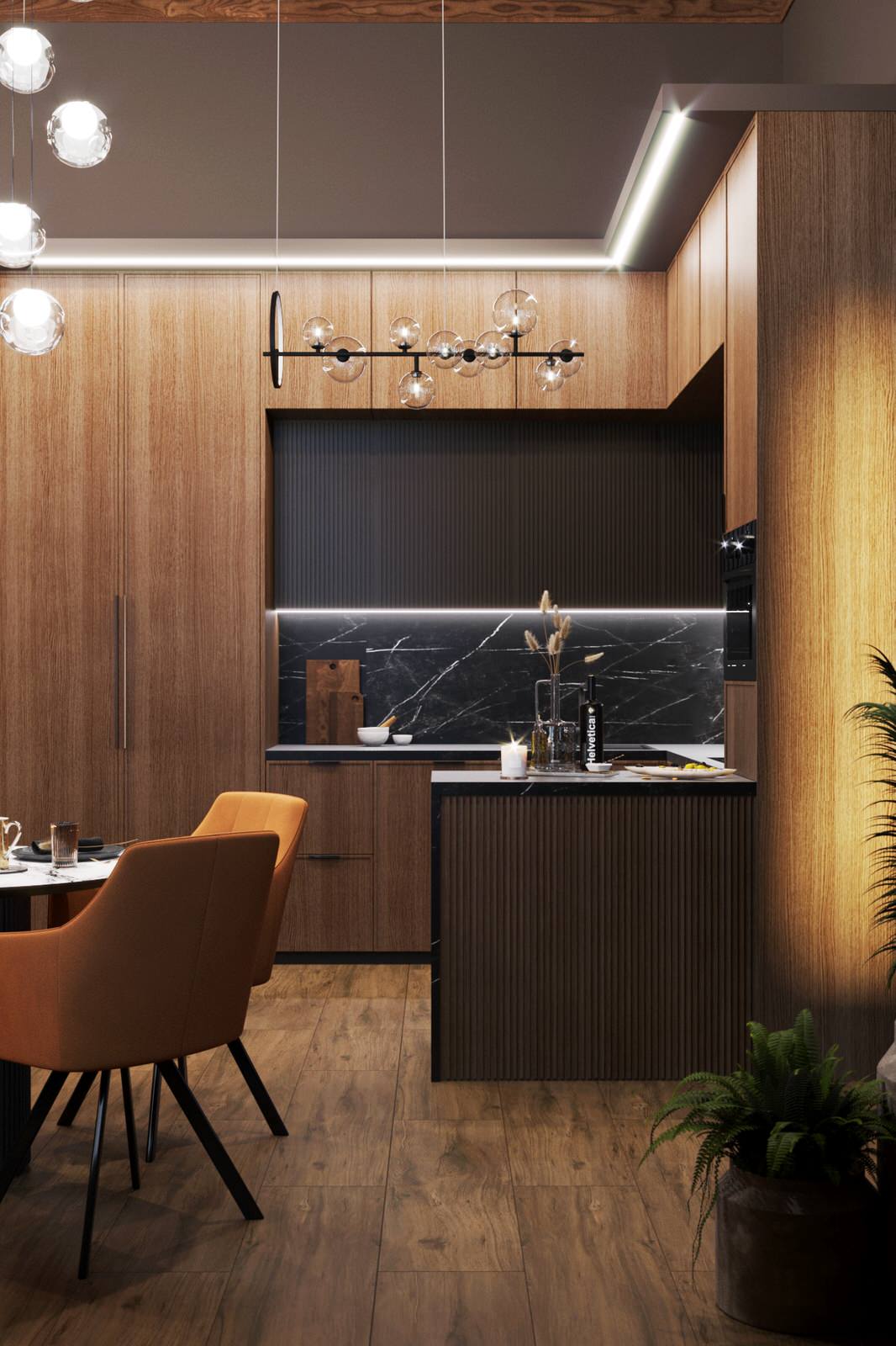 Трехэтажный дом для семьи