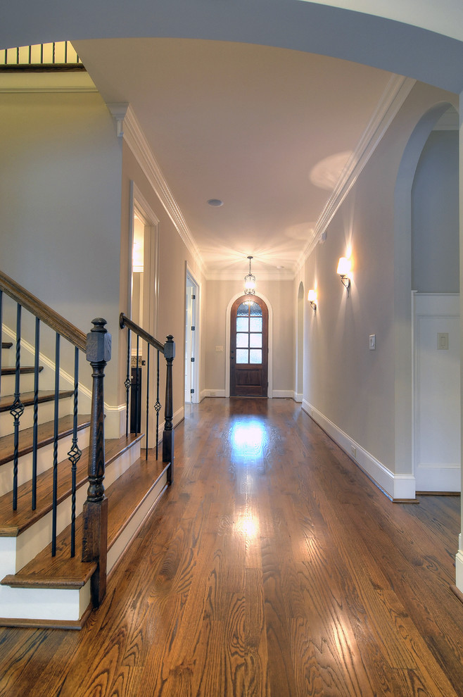 Entryway - transitional entryway idea in Charlotte