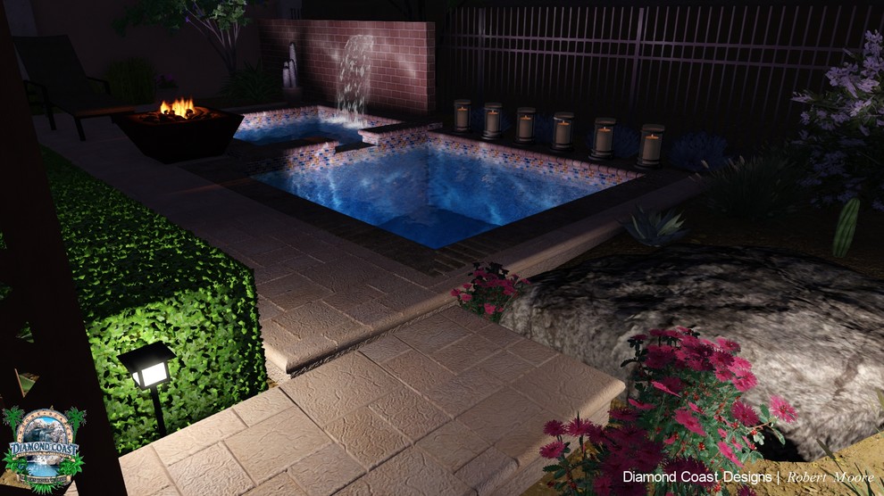 Low Voltage Lighting around Spa