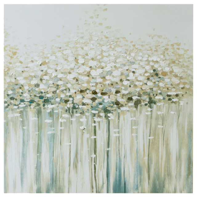 Madison Park Dream Forest Hand Brush Embellished Canvas Contemporary