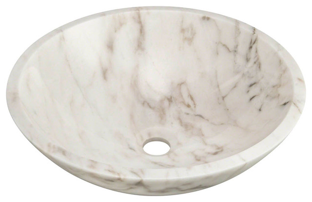 Mr Direct 850-White White Granite Vessel Sink
