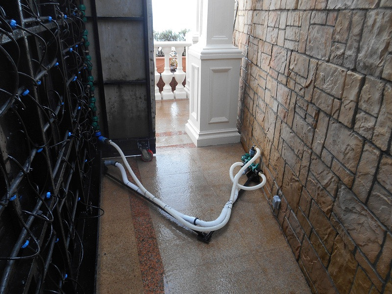 Изготовление мобильного фонтана с фитомодулем.