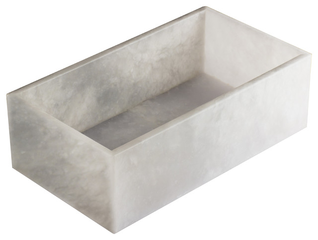 Alabaster Bathroom Vanity Countertop Guest Towel And Organizer Tray