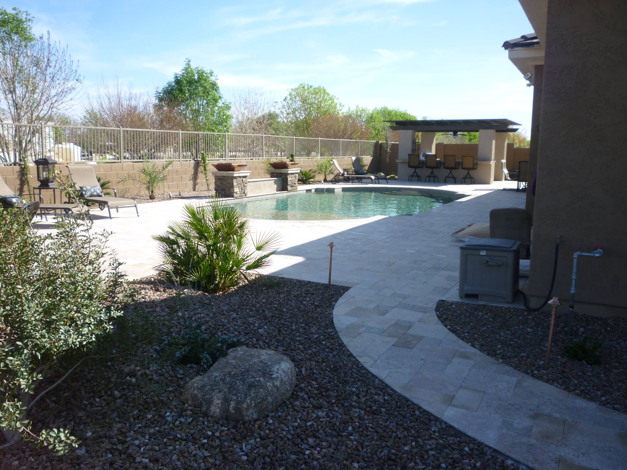 Backyard Pool Area