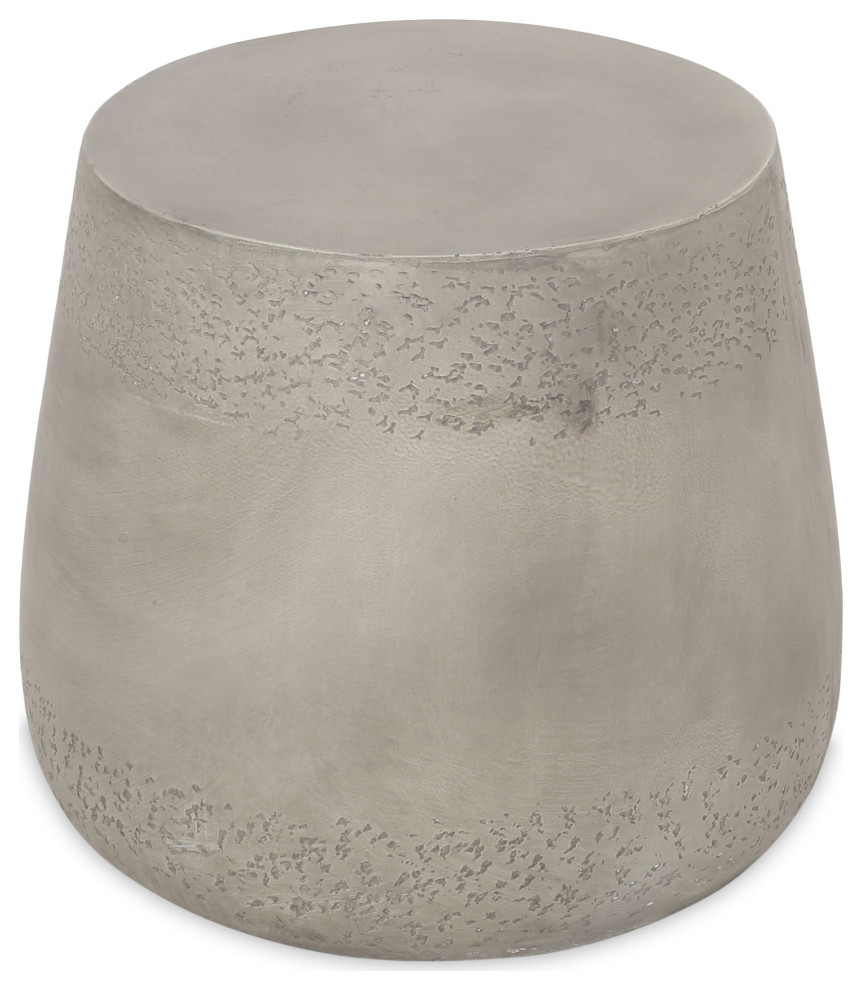 Koda Outdoor Lightweight Concrete Accent Side Table