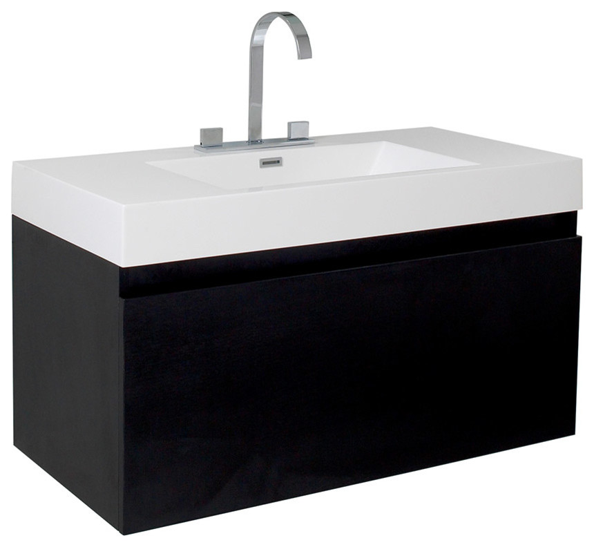 Fresca Mezzo 39" Modern Bathroom Modern Bathroom Vanities And Sink Consoles by