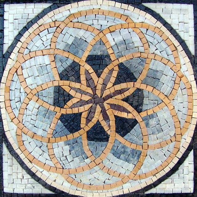 Handcrafted Stone Mosaic ??? Creation - Mediterranean - Mosaic Tile ...