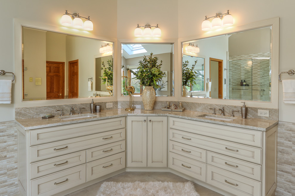 Palatine Master Bath Oasis - Transitional - Bathroom - Chicago - by ...
