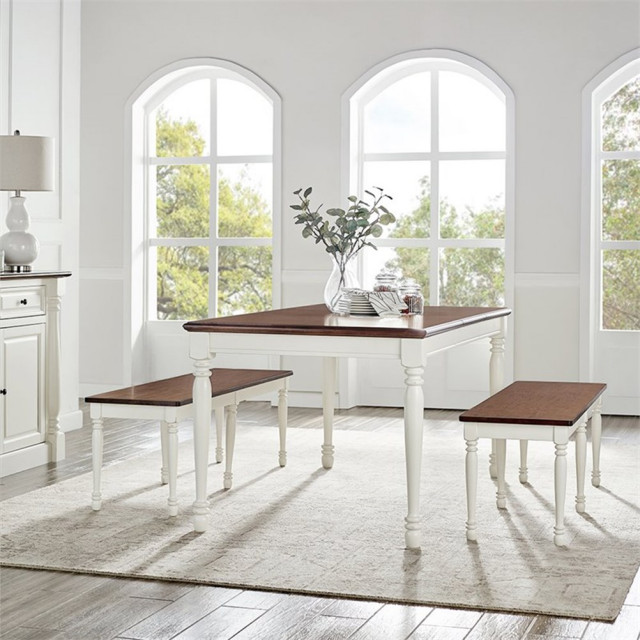 Crosley Furniture Shelby 6 Piece Wood Butterfly Leaf Dining Set in ...