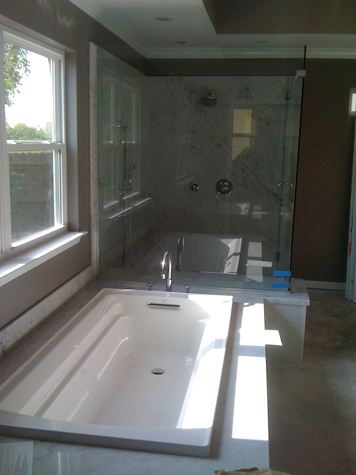 Oyster Creek - Marble Shower - Master Bathroom Suite