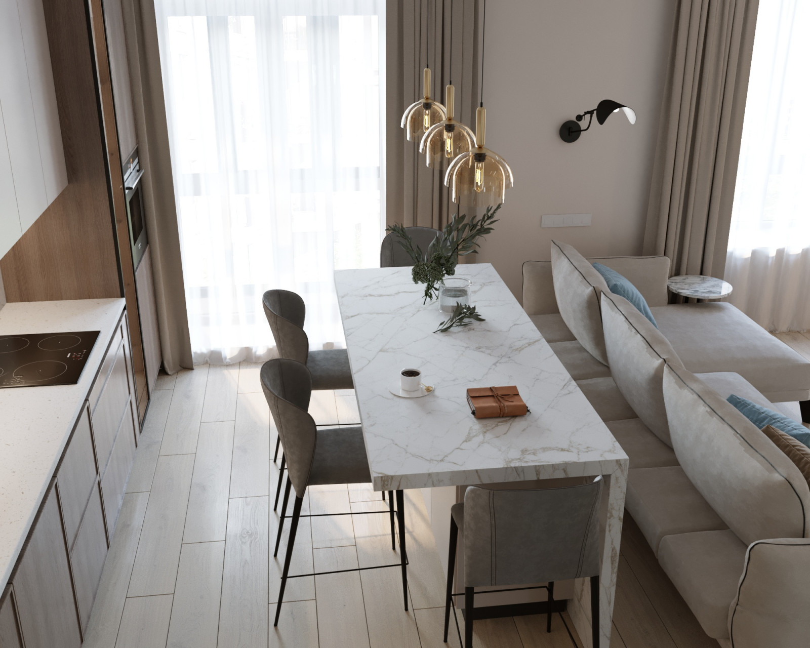 3-комнатная квартира для семейной пары